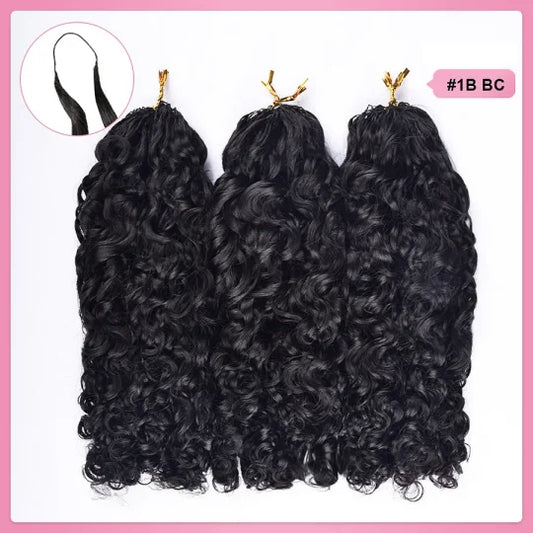 Burmese Curly Crochet Human Hair