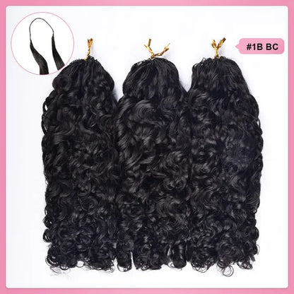 Burmese Curly Crochet Human Hair