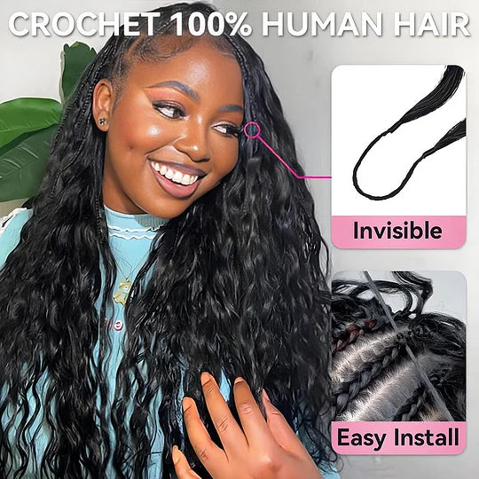 Italian Curly Crochet Human Hair