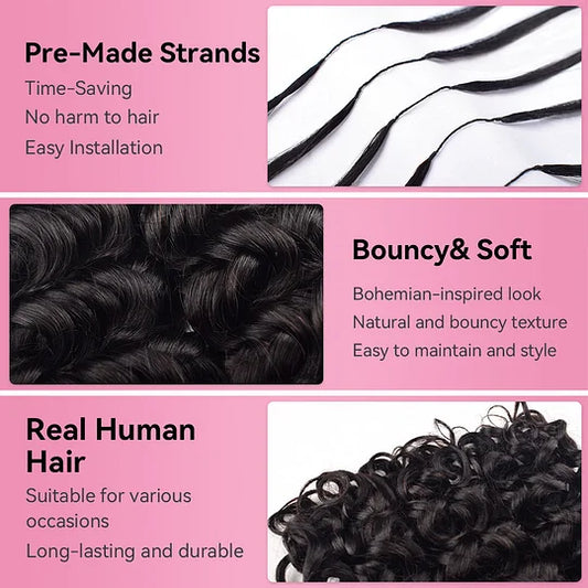 Italian Curly Crochet Human Hair