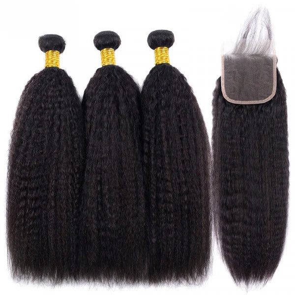 kinky straight  hair bundle