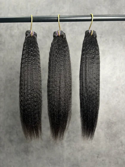 kinky straight  hair bundle