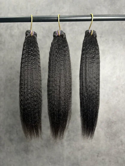 kinky straight  hair bundle