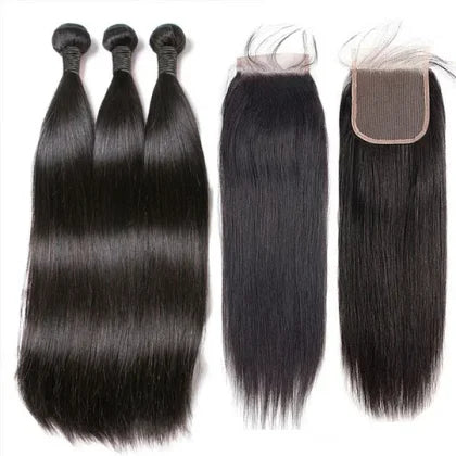 Straight Human Hair Bundles