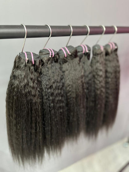 kinky straight  hair bundle